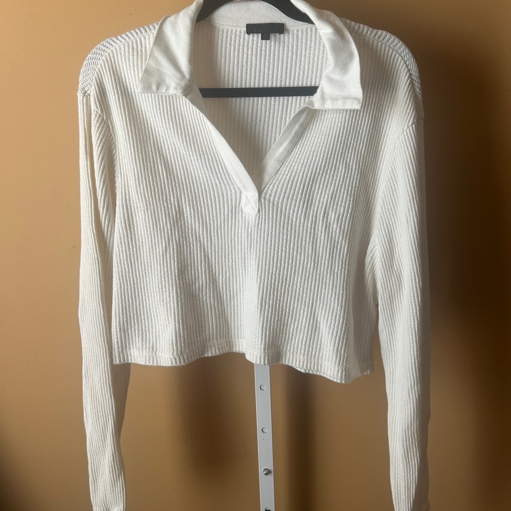 The Range Cream Ribbed Knit Sweater - Picture 3 of 5